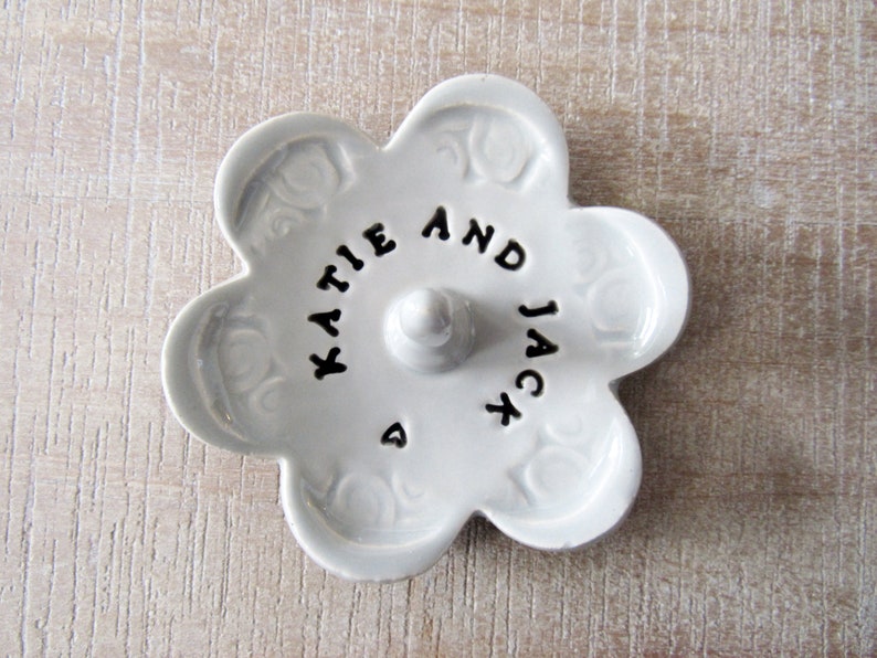 Imprinted Ring Dish, Personalized and Customizable, Takes 1-2 weeks to Produce image 3