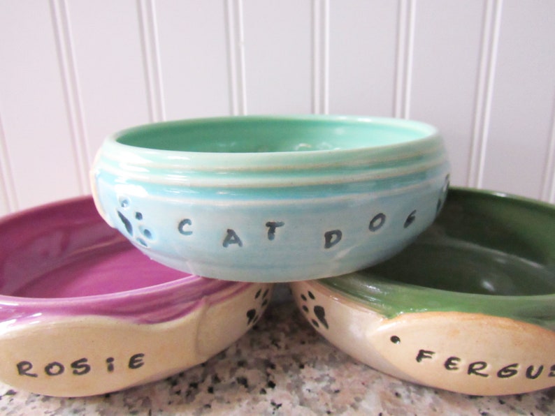 Food Bowl for Cat, custom name bowl, pet food bowl image 10