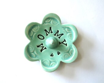 Personalized Ring Dish, Mommy, Ready to Ship, Gift for Mom