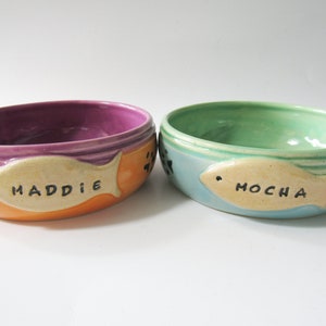 Food Bowl for Cat, custom name bowl, pet food bowl image 4