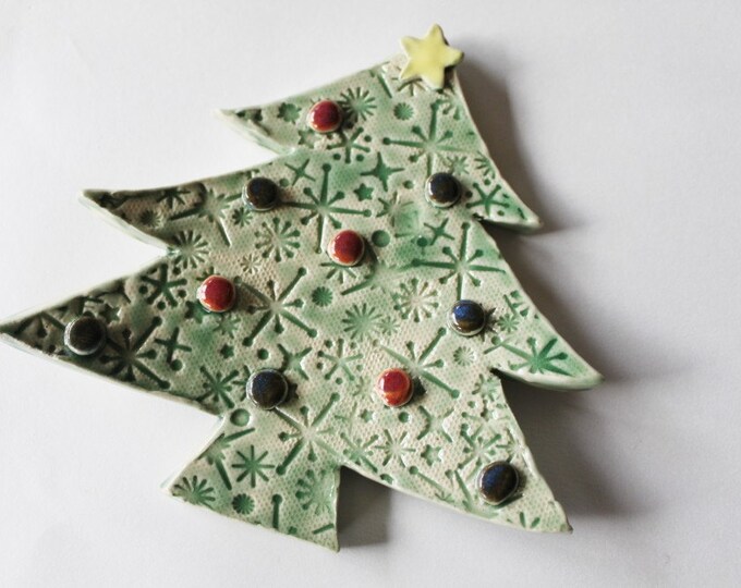 Christmas Tree Holiday Spoon Rest Etsy