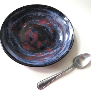 Gift bowl, decorative glaze colors, handmade pottery, hostess present,