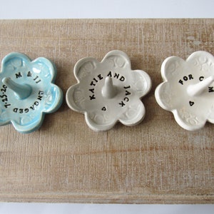 Imprinted Ring Dish, Personalized and Customizable, Takes 1-2 weeks to Produce taupe