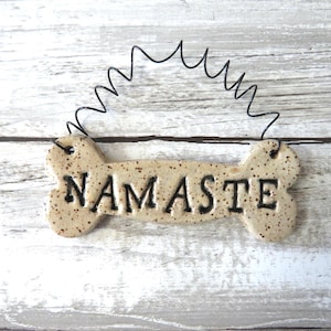 Personalized Dog Bone Ornament: Custom Clay Bauble