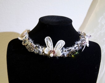 Rabbit Ear Button Choker Necklace Cute and Cool