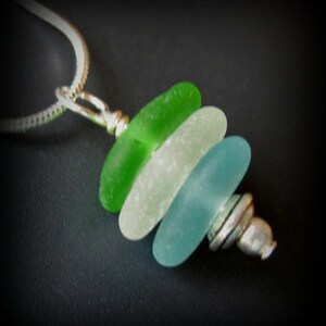 Genuine Sea Glass Jewelry, Beach Combed Blue, Green, White Sea Glass ...