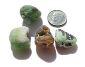 Sea Glass, 4 pc Lot of Genuine SeaGlass pieces, Beach Glass, ocean-tumbled, Bonfire Glass for crafts, mosaic and jewelry