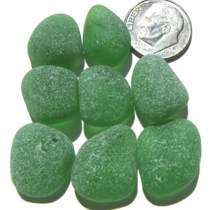 Emerald Green Sea Glass Jewelry Quality Beach Glass Lot, For Art, Design, Mosaics, Seaglass Supplies image 2