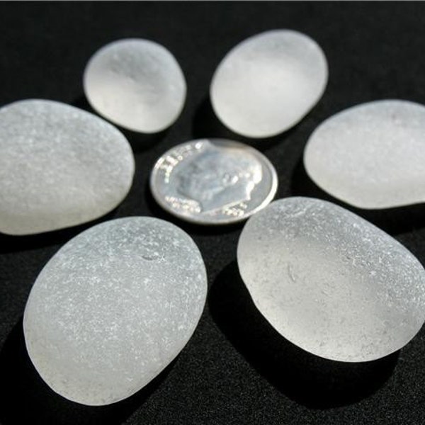 Jewelry Grade, Flawless White Sea Glass, Genuine Pacific Found SeaGlass, Beach Glass - Lot