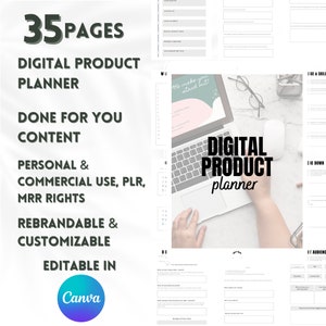 MRR Done For You Ebook, Digital Product Planner, Digital Business Handbook, Online Business, Ebook Template with Master Resell Rights