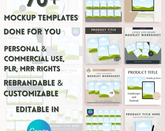 PLR MRR Etsy Listing Vorlage, Etsy Listing Produkt Mockups Vorlagen, Etsy Mockups für digitale Listings, Etsy Mockup Planner Journal Bundle