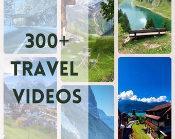 300+ Travel Reel Videos, Faceless Marketing, PLR, Master Resell Rights, Faceless Videos, Vacation Instagram Reels, Social Media Content