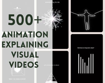 Minimalist Visuals Explaining Video Bundle, Conceptual Motivational Reels, Animation YouTube Shorts, Instagram Reels, Master Resell Rights