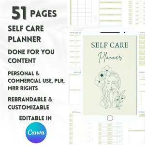 MRR Self Care Coaching Bundle Canva Templates, Self Care Workbook, Coaching Worksheet Canva, Self Care Planner, Life Coach Templates Canva