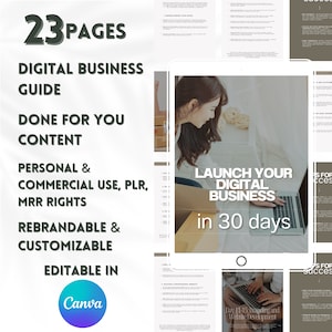Done For You Ebook, Digital Business Guide, Online Business Handbook, Ebook Template with Master Resell Rights, Private Label Rights, PLR