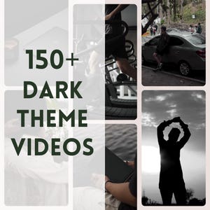 Dark Themed Videos, Dark Aesthetic Reel Templates, Dark Reels, Instagram Templates, Youtube Shorts, TikTok Reels, Master Resell Rights