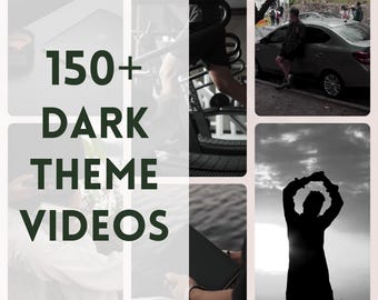 Vídeos de temática oscura, plantillas de reels de estética oscura, reels oscuros, plantillas de Instagram, cortos de YouTube, reels de TikTok, derechos de reventa maestra