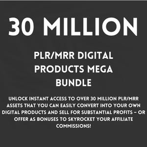 30 milioni di prodotti digitali da rivendere, Mega bundle di prodotti digitali, Guadagna un reddito passivo, Soldi online, Fatto per te, PLR, Diritti di rivendita master