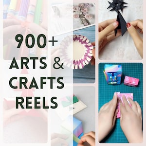 Arts Crafts Reels, Youtube Shorts, Tiktok Bundle, Craft Video, Master Resell Rights, Done for You Reels, Sell as Your Own, PLR Video Bundle