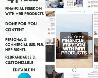 MRR 製品による経済的自由、Done for You ガイド、マスター再販権、Done for You 電子書籍、Done for You コンテンツ、オンラインでお金を稼ぐ