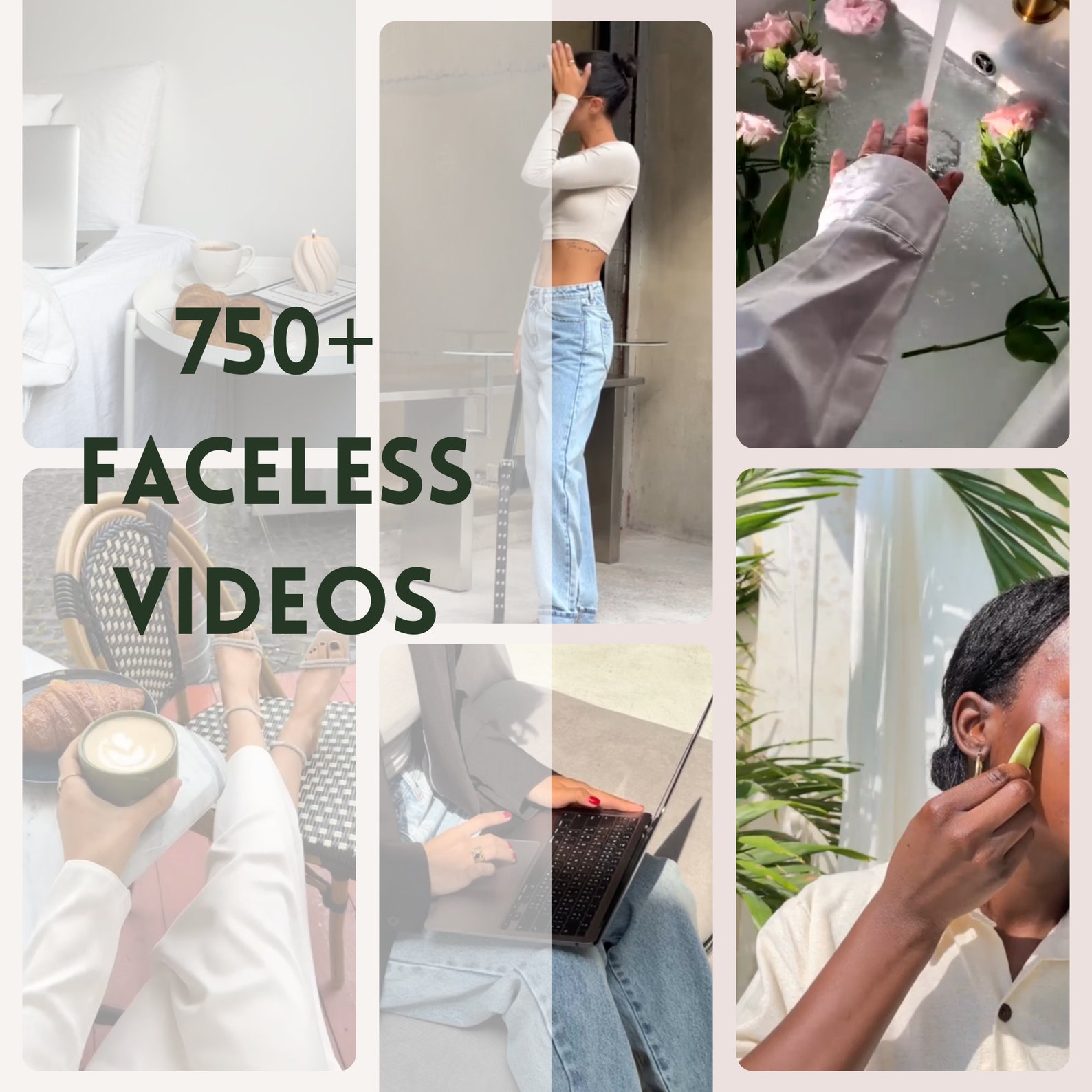 Facebook Photo Face Less Faceless Videos Bundle, Social Media Reels, Aesthetic Reels, Faceless ...