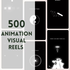Animation Visual Reels Video Bundle, Conceptual Motivational Reels, Animation YouTube Shorts, Instagram Reels, Master Resell Rights