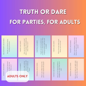 Truth or Dare Games, Printable Board Game, Fun Drinking Games, Games Printables, Spicy Game Cards for Adults, Party Games, Date Night Game