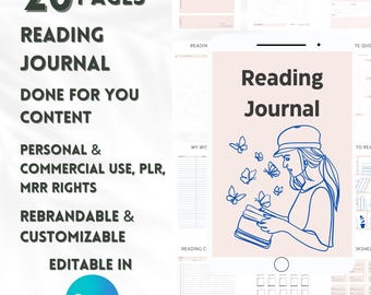 PLR Digital Planner, Plr Reading Journal, Plr Digital Product, MRR, DFY Plr, Plr Canva Templates, Private Label Rights, Master Resell Rights