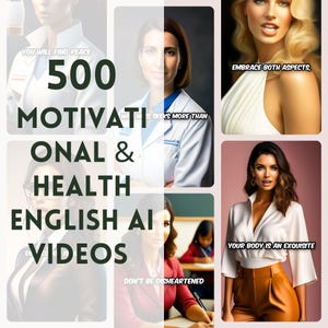 AI Health Reels, Motivational Health Video Bundle, For Instagram Reels, YouTube Shorts, TikTok Videos, Ai Reels Bundle, Master Resell Rights