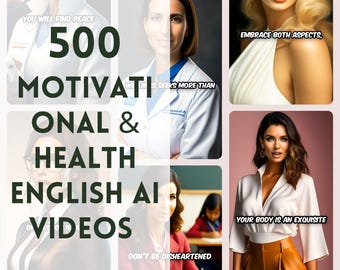 AI Health Reels, Motivational Health Video Bundle, For Instagram Reels, YouTube Shorts, TikTok Videos, Ai Reels Bundle, Master Resell Rights