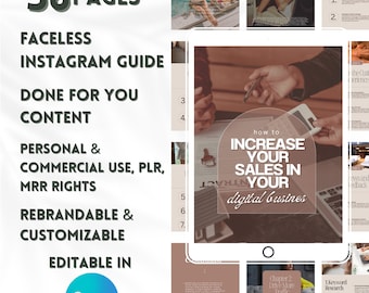 Increase Sales Digital Business Guide, PLR & MRR, Master Resell Rights, How To Sell, Sales Challenge for Small Business, Product Bestsellers