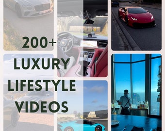 200+ MRR Luxury Lifestyle Videos, Luxe Reels, Faceless Marketing, Done For You, Short Videos, PLR, Youtube Shorts, Instagram Reels