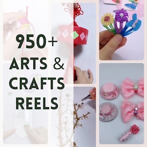 Arts Crafts Reels, Youtube Shorts, Tiktok Bundle, Craft Video, Master Resell Rights, Done for You Reels, Sell as Your Own, PLR Video Bundle