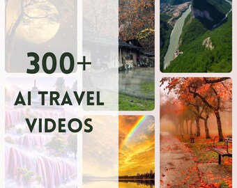 AI Travel Videos, Faceless Marketing, MRR, PLR Rights, Faceless Videos, Vacation Instagram Reels, Beach Videos, Social Media Content