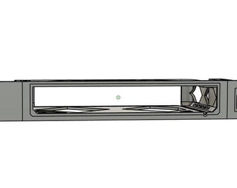 Ubiquiti UniFi Cloud Gateway Fiber in center  – 1U 19-Inch Rack Mount