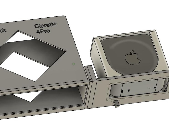 Apple Mac Mini M4 +  Focusrite Clarett 4 Pre  – 2U Rack Mount (19-Inch)