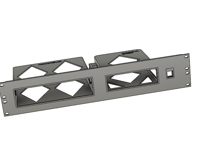 Quantum Q1000 + UniFi USW-16-LITE-PoE – 2U Rack Mount (19-Inch)