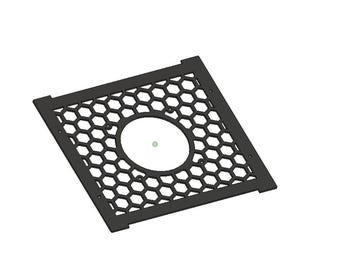 GeeekPi or DeskPI 12-Inch Server Rack – Top Fan Mount (120mm Fan Ready, Brass Inserts)