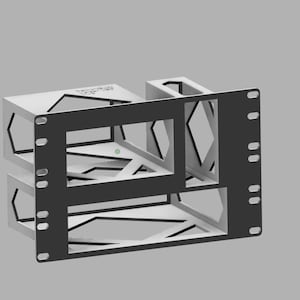 UGreen NAS + USB Hub + Umbrel Mini PC – 3-in-1 Rack Mount (10-Inch) 3.5U