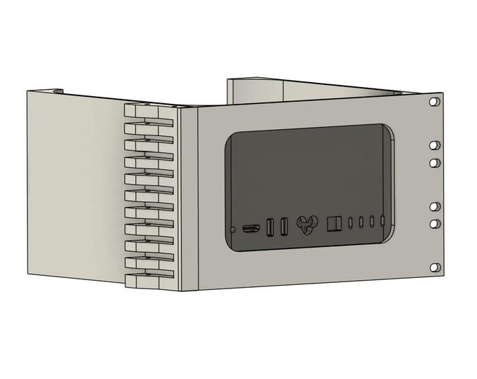 3U 19-Inch Rack Mount for Mac Studio, Cal Digit TS4 & Raspberry Pi 5