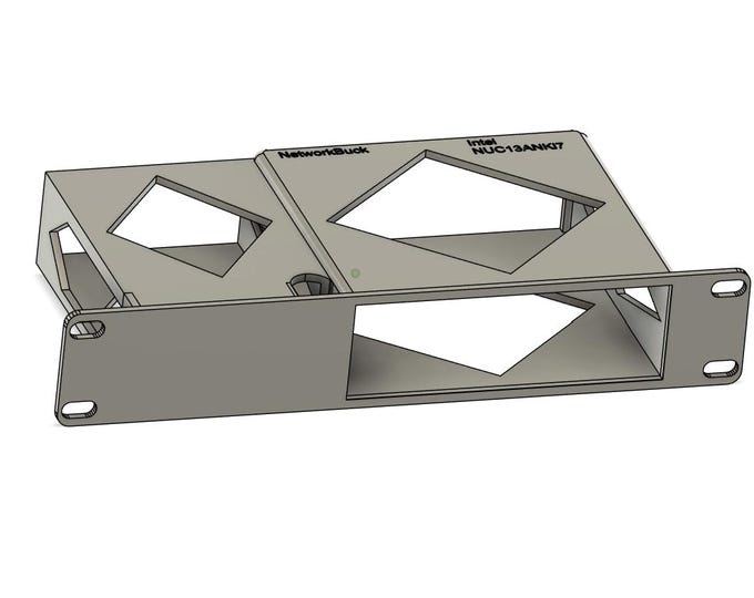 Intel NUC13ANKi7 + Chicony A17-120P2A – 1U Rack Mount (10-Inch)