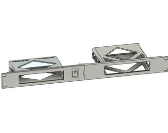 Firewalla Gold SE +  UniFi Cloud Key Gen2 Plus / CloudKey+ – 1U 19″ Rack Mount