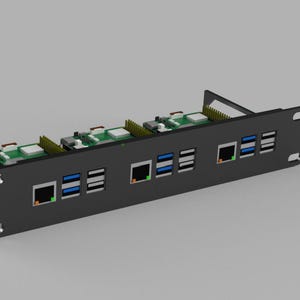 Raspberry Pi 5 – Montagem em rack de 1U de 10 polegadas