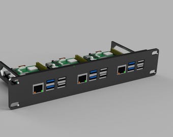 Raspberry Pi 5 – 1U 10-Inch Rack Mount