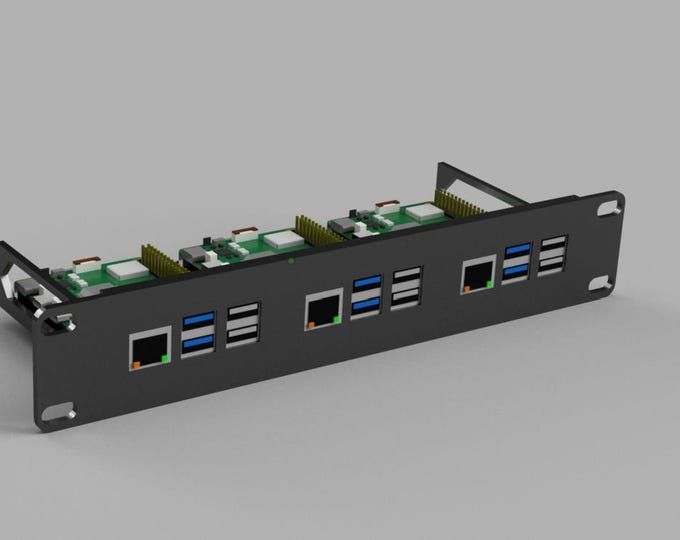 Raspberry Pi 5 – 1U 10-Inch Rack Mount