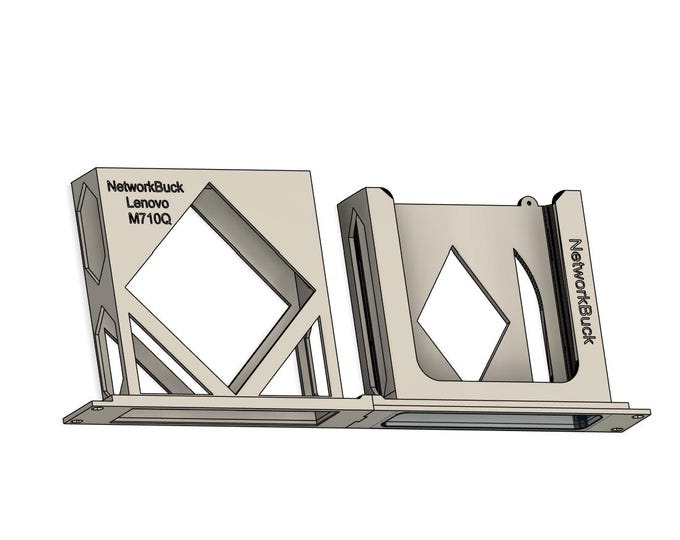 HP EliteDesk G3/G4 & Lenovo M710q Tiny – 1U Rack Mount (19-Inch)