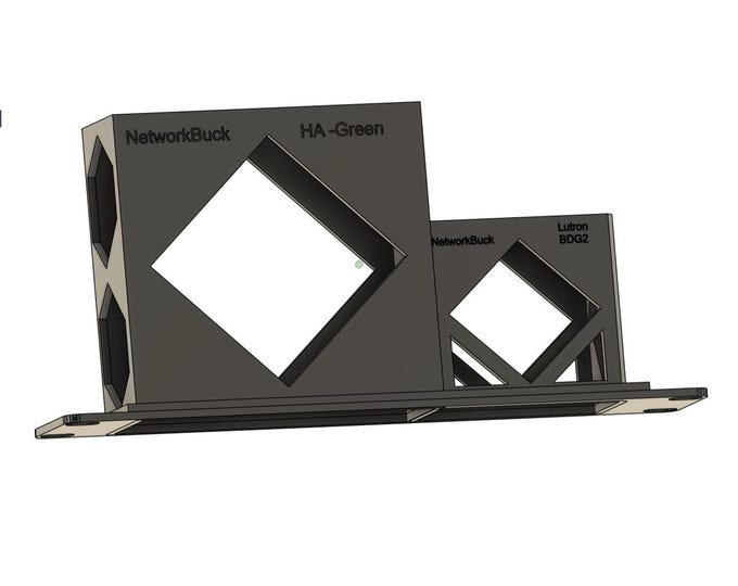 Home Assistant Green & Lutron L-BDG2 – 1U 10-Inch Rack Mount