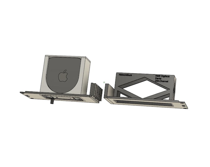 Apple Mac Mini M4 + Digiface Dante 256-Channel– 2U 19-Inch Rack Mount