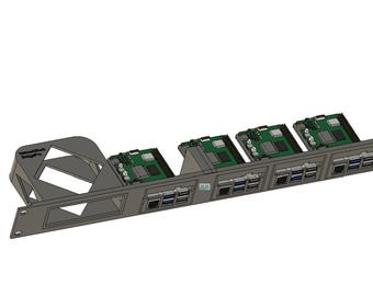 Raspberry Pi 5 (PoE HAT) + Philips Hue Bridge Pro – 1U Rack Mount (19-Inch)