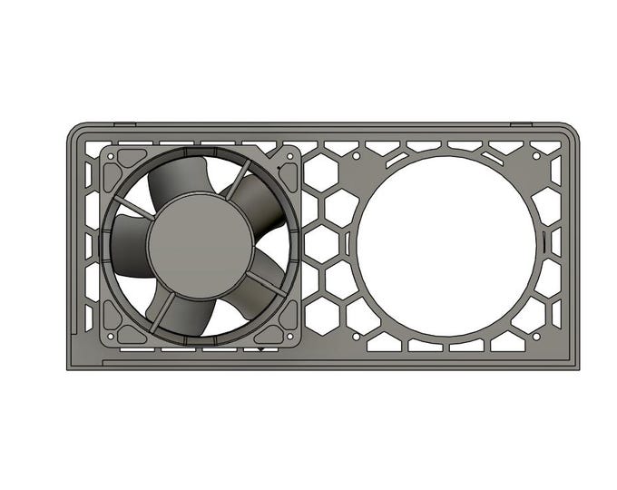 JONSBO N5 NAS Fan Mount: Magnetic Bracket with Brass Inserts